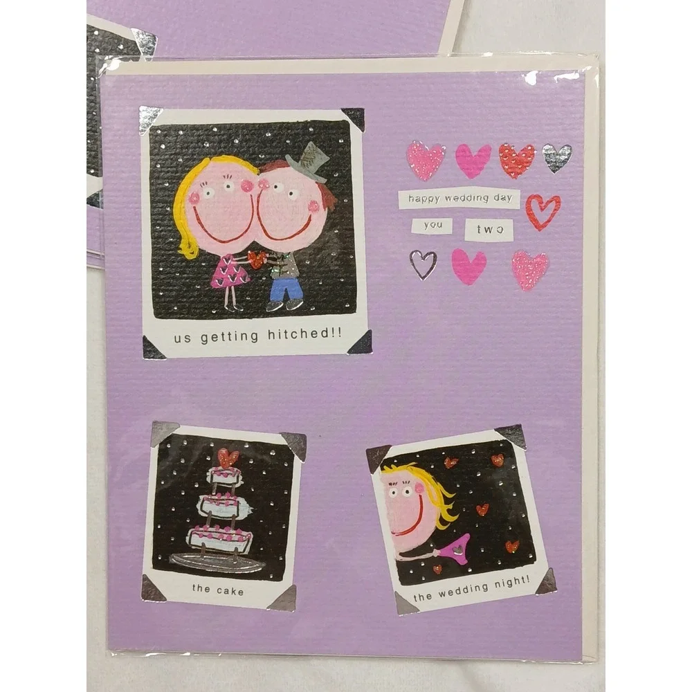 Lot 3 Sets Of New Designer Wedding Greeting  Cards